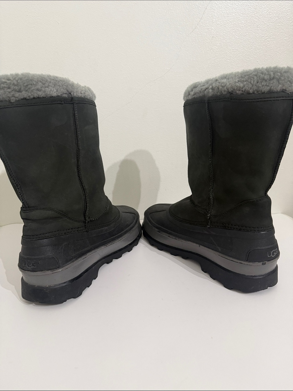 RARE Ugg Australia Pueblo Boots Mens Size 9 Shearling Lined Waterproof - Picture 4 of 12